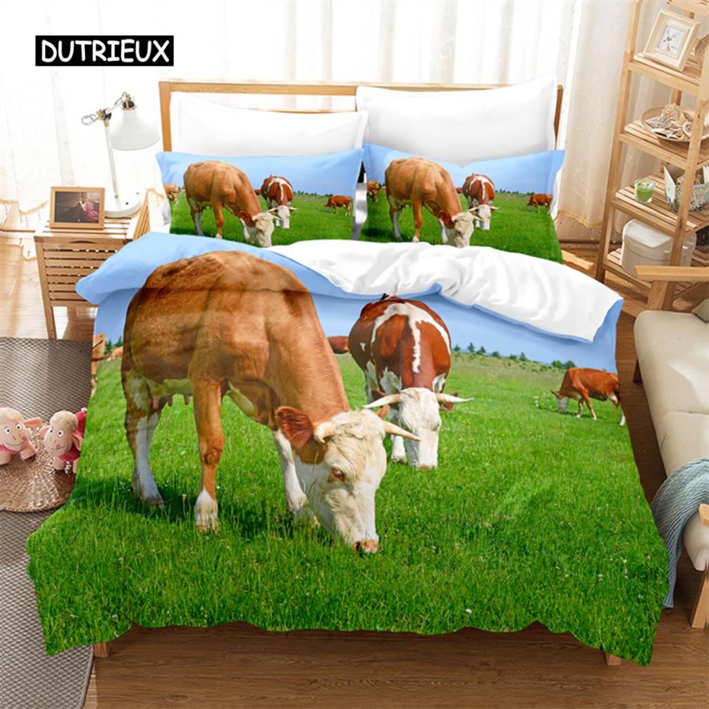 Комплект постельного белья Lovely Animals, комплект пододеяльников, постельное белье с 3D-печатью, комплект постельного белья размера Queen, модный дизайн