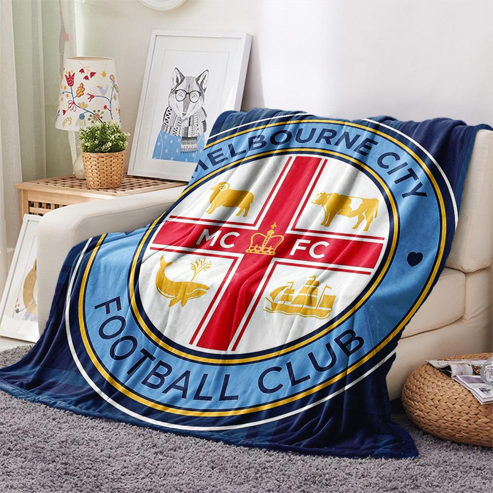 City Football Group Print FlAannel Blanket, High quality Comfortable for All Seasons, Home Decor, Warmth and Comfort