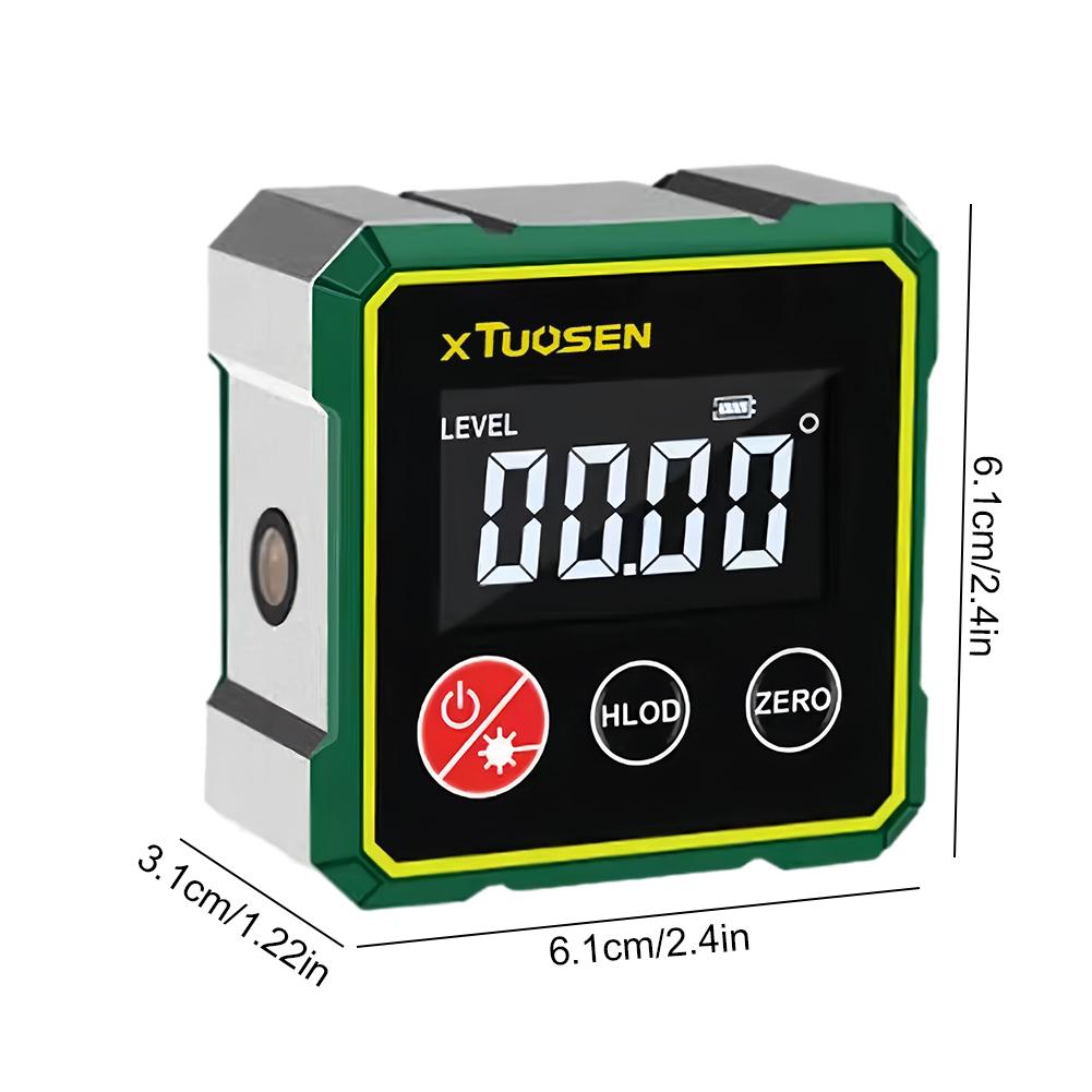 Magnetic Angle Finder with LCD Backlight Level Angle Gauge Level Angle Measurement Tool for Woodworking Table Saw Metalworking