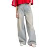 Adidas zip-detail wide-leg jeans