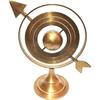 10inch Antique Finish Nautical Brass Armillary Sphere Arrow Globe Planet Brown Metal Base Office & Home Decorative Best Gift