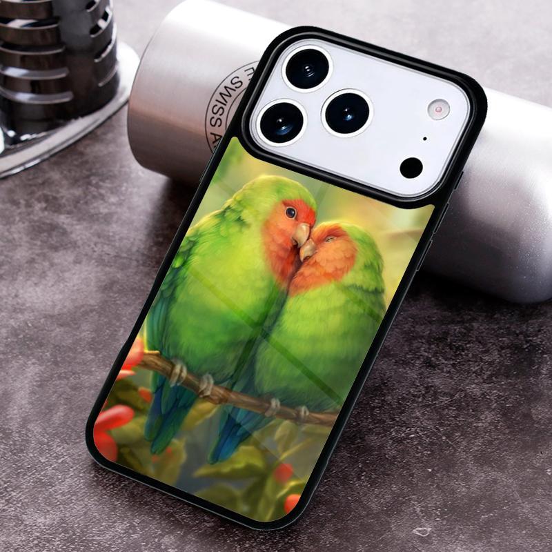 Parrot Bird soft Phone Case for iPhone 17 16 15 Pro Max Air 14 13 12 11 Plus Shockproof Capa Cover
