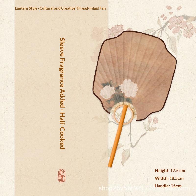 Wooden Shank Xuan Paper Fan Diy Calligraphy Handmade Vintage Group Fan Elegant Design Semi Mature Painting Hand Fan Female