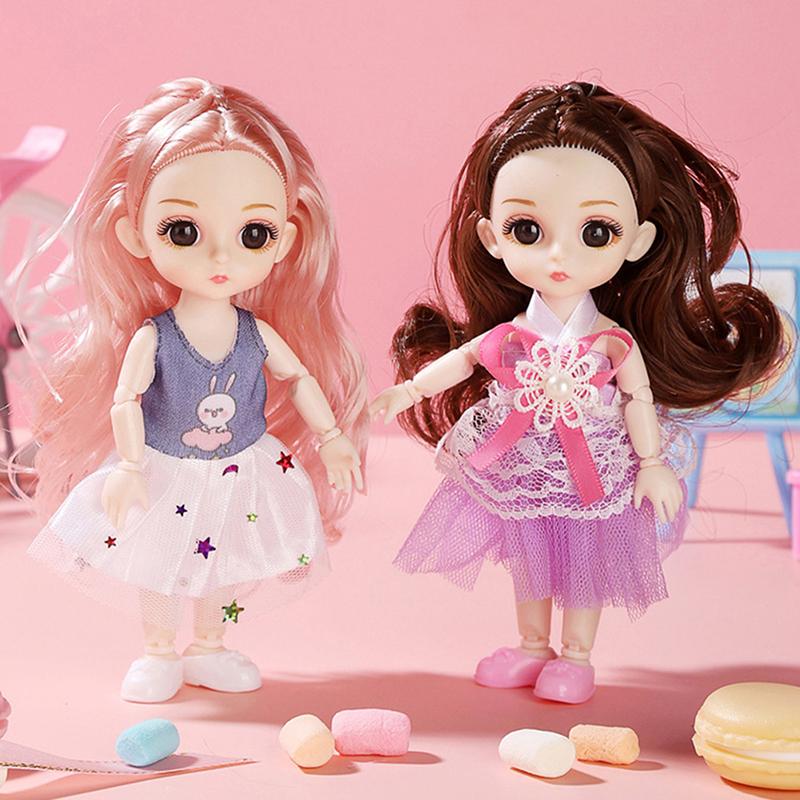 17 см 23 подвижных сустава одеваются принцесса кукла с мигающими глазами для девочек игрушки