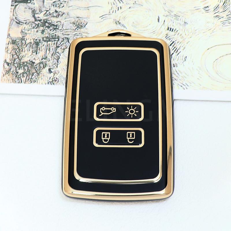 For Renault Captur Koleos Kadjar Zoe Arkana Espace Clio Megane Grand Scenic Sandero Dacia Anti-dust Card Car Key Case Cover