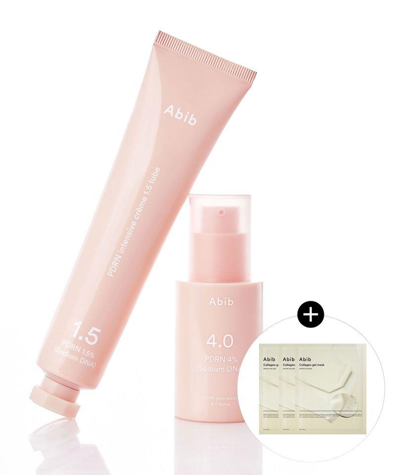 PDRN Glow Serum + PDRN Intensive Cream 1.5 Tube + Collagen Gel Mask Pack 3EA