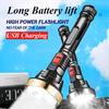 Мощный перезаряжаемый светодиодный фонарик Светодиодный рабочий свет Сверхмощный фонарик Lanterna Lamp Фонарики Портативный фонарь Вспышка