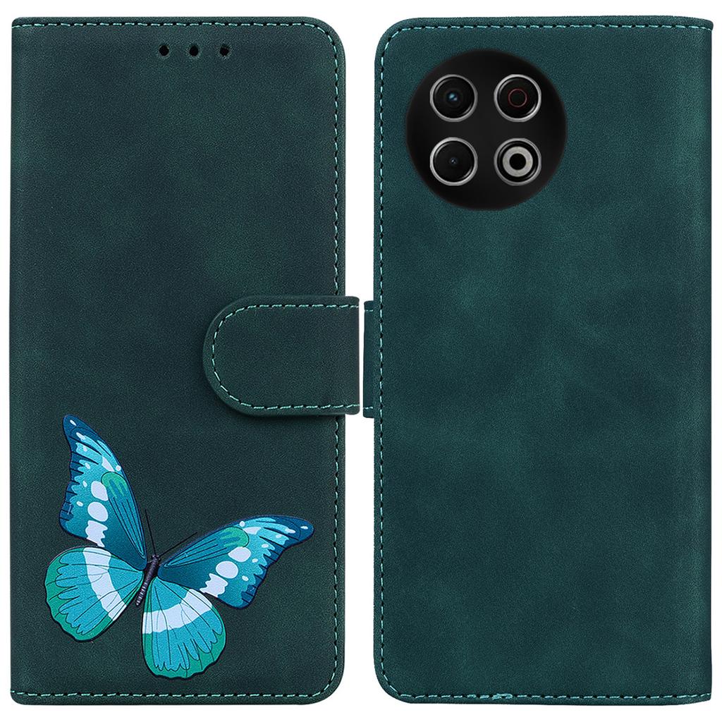For TECNO Spark 30 Pro 4G Stand Case PU Leather Phone Cover Butterfly Printed