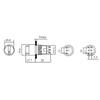 16Mm Stainless Steel Rotary Selector Switch, 3-Position Switch, 12V Led Light Button Switch