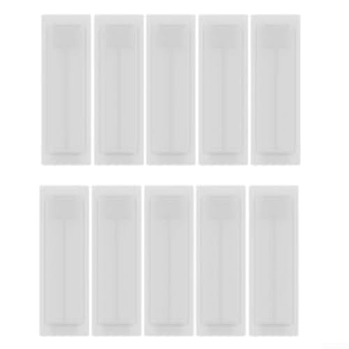 50 pcs distribution box slot cover white ABS plastic fuse box hole breaker panel blank fill strip DIN rail module unused slot cover suitable for st