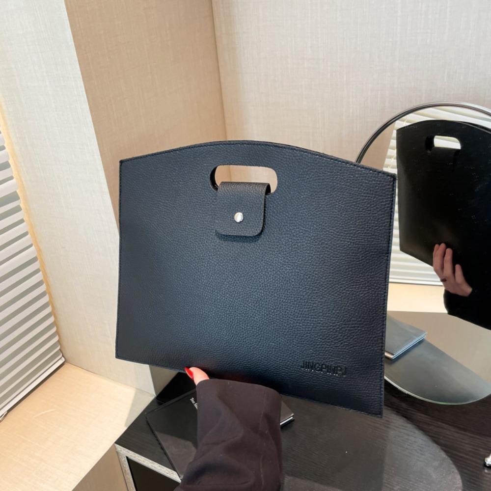 Большая вместительная офисная сумка для документов, сумка для файлов из ПУ, повседневная компьютерная сумка для офисного работника