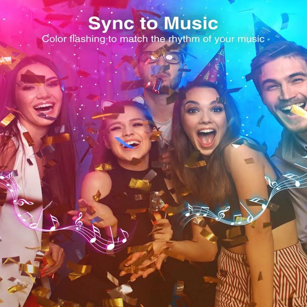 Светодиодная интеллектуальная лампочка E14 RGB Bluetooth 220 В свечные хрустальные лампы с регулируемой яркостью управления через приложение для умного дома, спальни, гостиной