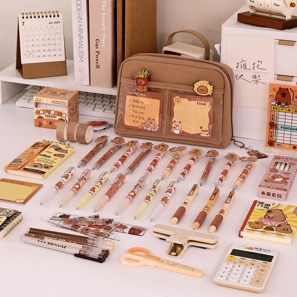 90 Degree Large Opening Pen Bag 12-Layer Stationery Bag Multifunctional Pencil Case  Gift