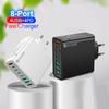 Total 65W USB Type C Charger Multi Ports PD Fast Charging Phone Charger Adapter For iPhone Samsung Xiaomi EU/US Plug Wall