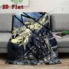 Gold Saints 2D Flat Pattern Flannel Blanket High quality All Seasons Warmth and Comfort Perfect for Christmas Gifts.MMT0918564