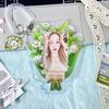 MINKYS Cute Flower Shape 3 inch Kpop Photocard Holder Photo Card Holder Bag Pendant Back To School Stationery