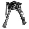 6-9 Inch Swivel Bipod Quick Deploy Notched Legs Pivot Tilt with Built-in Pod-loc (S Lock)