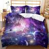 Bed Three-Piece Quilt Cover Star Planet Universe Pillowcase Digital Printing Two-Piece Set