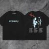 Travis Scott Utopia T-Shirt Mens High Street Short Sleeve Graphic Tee Casual Streetwear