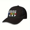Lucky Bingo Cap Polyester Adult Adjustable Baseball Hat Casual Outdoor Sports Headwear Unisex