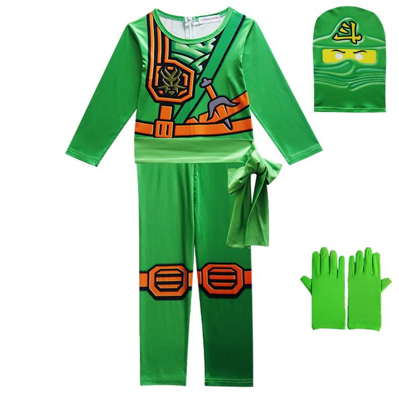 Leg Ninja Cosplay Costume 3 Jumpsuit Set Halloween and Christmas Party Costume Street Costume Ninja