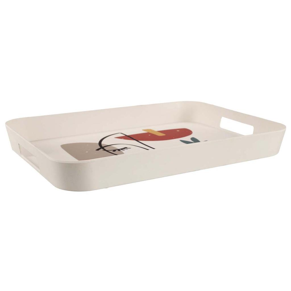 Kellogg's [A0895] — Большой бамбуковый поднос Arty цвета слоновой кости, 41x31.. 5х4. 5 см