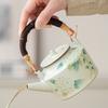 Beige Ru kiln beam pot hydrangea teapot to make tea Household Kung Fu tea set Open ceramic pot Single pot Large capacity