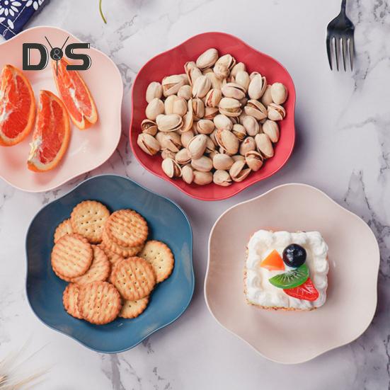 Fruit Plate Reusable Wear-resistant Plastic Anti-skid Snack Dish Bowl