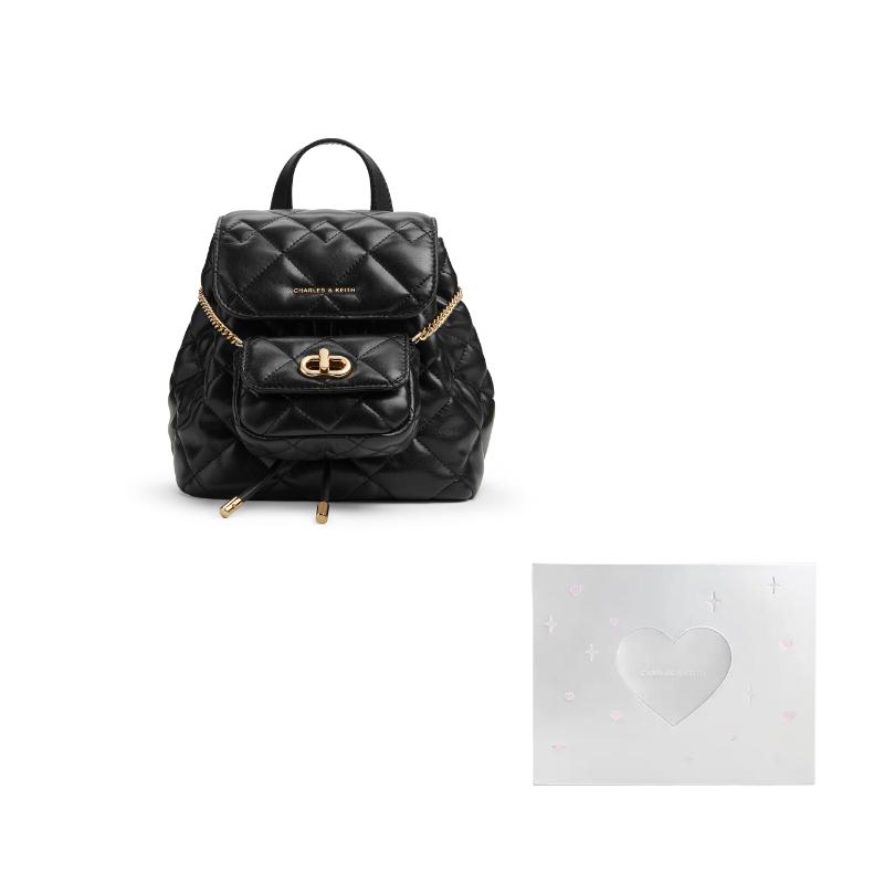 CHARLES&KEITH Рюкзак из ПУ Маленький Женский Разноцветный CK2-60151400