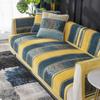 Chenille Striped Sofa Cushion Pillowcase Anti Slip Wear-resistant Sofas Towel High End Combination Sofa Cover for All Seasons