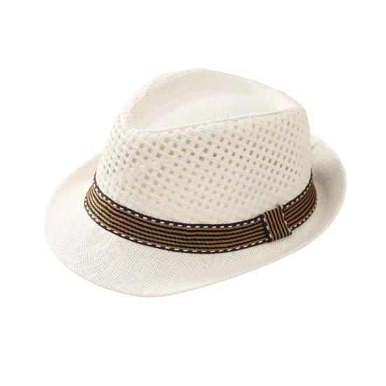 Summer Straw Sun Hat Breathable Woven Material UV Protection Hat with Wide Brim Versatile Summer Accessory