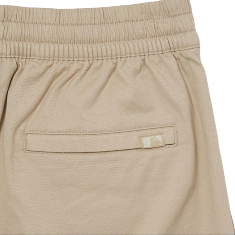 MLB Boston Red Sox Logo Embroidered Patch Loose Sports Shorts Men shorts Light-Beige 3LSMB0433-43BGL