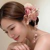 1Pcs Chinese Style Hair Clip Headpieces Fresh Flower Hairpin Durable Hanfu Hair Accessories