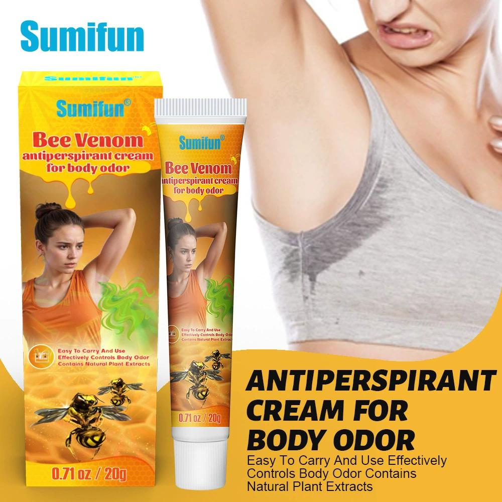 Sumifun Bee Venom Deodorant Cream for Underarm Odor and Sweat 20g