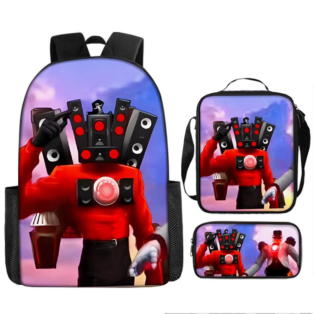 Туалетный человек пародия школьный рюкзак новый ученик рюкзак ранец пенал