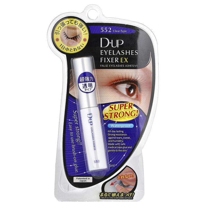 Eyelashes Fixer Ex, False Eyelashes Adhesive, 552 Clear Type, 0.7 fl oz (5 ml)