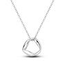 925 Sterling Silver Round Necklace For Women Chain Link Love Heart Pendant Necklaces AAA Zircon Anniversary Fine Jewelry Gift
