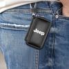 AIY5   Leather Metal Car Key Fob Case Zipper Keychain for Jeep Renegade Wrangler JK JL Grand Cherokee Compass Auto Interior Accessories