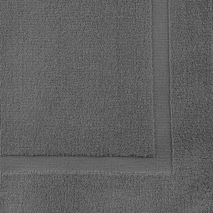 Tapis de bain en coton 800 gr/m2 50X80 cm LAGUNE gris, par Soleil d'ocre