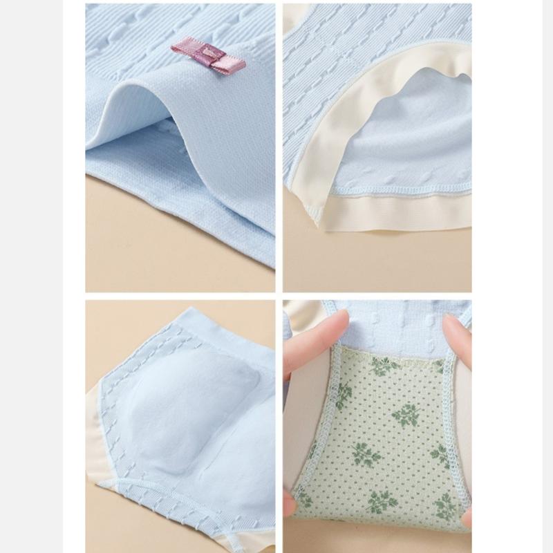 Honey Peach Hip Underwear Women's Seamless Cotton Mid Waist Underwear Lifting Hip Girls' Triangle Pants