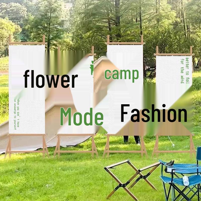 Outdoor Camping Red Check Picnic Backdrop & Atmosphere Decoration