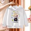 Fashionable Children's Hoodies with Labubu Pattern Printing Casual Tops Suitable for Boys and Girls