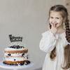 Украшение для торта «С днем рождения» в виде кота для тематической витрины для торта, декор для вечеринки, витрины для кексов, легкое оформление