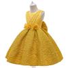 2024 European & American Flower Girl Backless Princess Dress with Bow