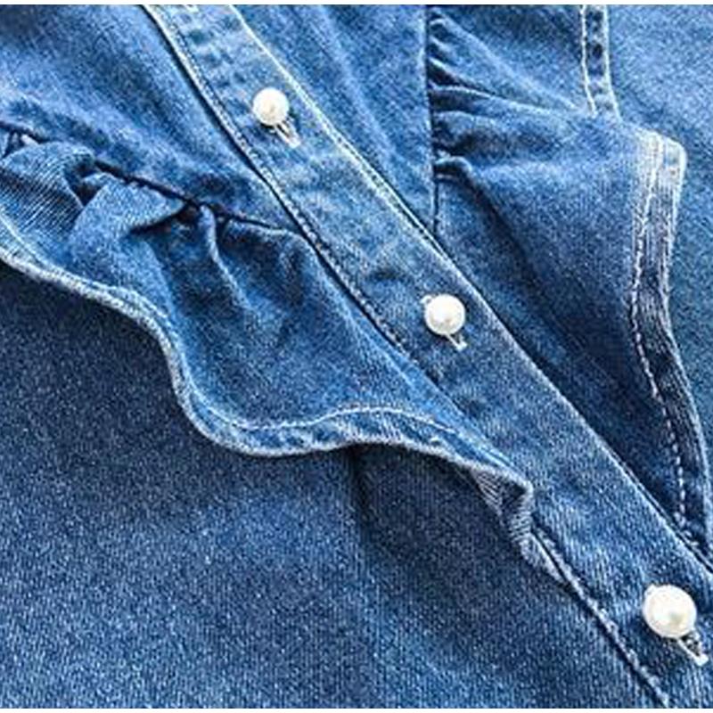 Women's Denim Shirt Loose Double Pocket Long Sleeved Versatile Casual Coat Shirt Women Fashion Jean Jackets Spring Autumn Trend 2025