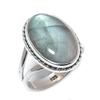 Natural Labradorite Gemstone 925 Solid Sterling Silver Jewelry Ring Size 6 W3a72