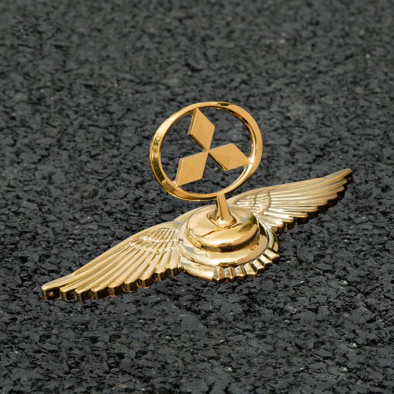 Автомобильный металлический хромированный значок Передний значок на капот для Mitsubishi L200 Pajero RALLIART ASX Lancer Outlander Mirage Eclipse Декор