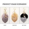 for Women's Bags Girls Ornaments Rhinestone Heart Rhinestone Keyrings Bag Pendant Pompom Keychains