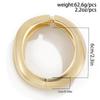 European and American Cross-Border Ins-Style Metallic Glossy Open Bracelet, Fashionable Irregular Texture Spring Bracelet