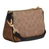 Coach Сумка-тоут Nolita 19 с логотипом, на молнии, из покрытого холста, женская, коричнево-черная CW426-IMQRX